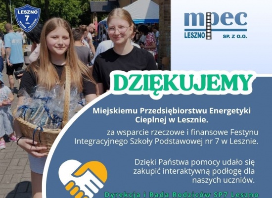 Podziękowania dla MPEC Leszno!